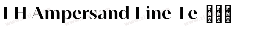 FH Ampersand Fine Te字体转换